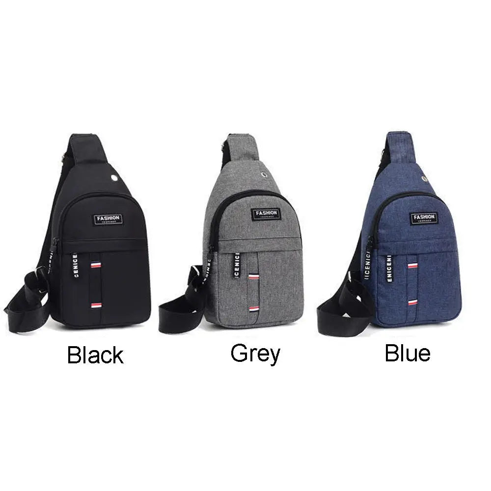 New Fashion Men's Chest Bag Korean-Style Casual Sports Water-Proof Shoulder Crossbody Bag Cross Body Chest Bag Fanny Pack