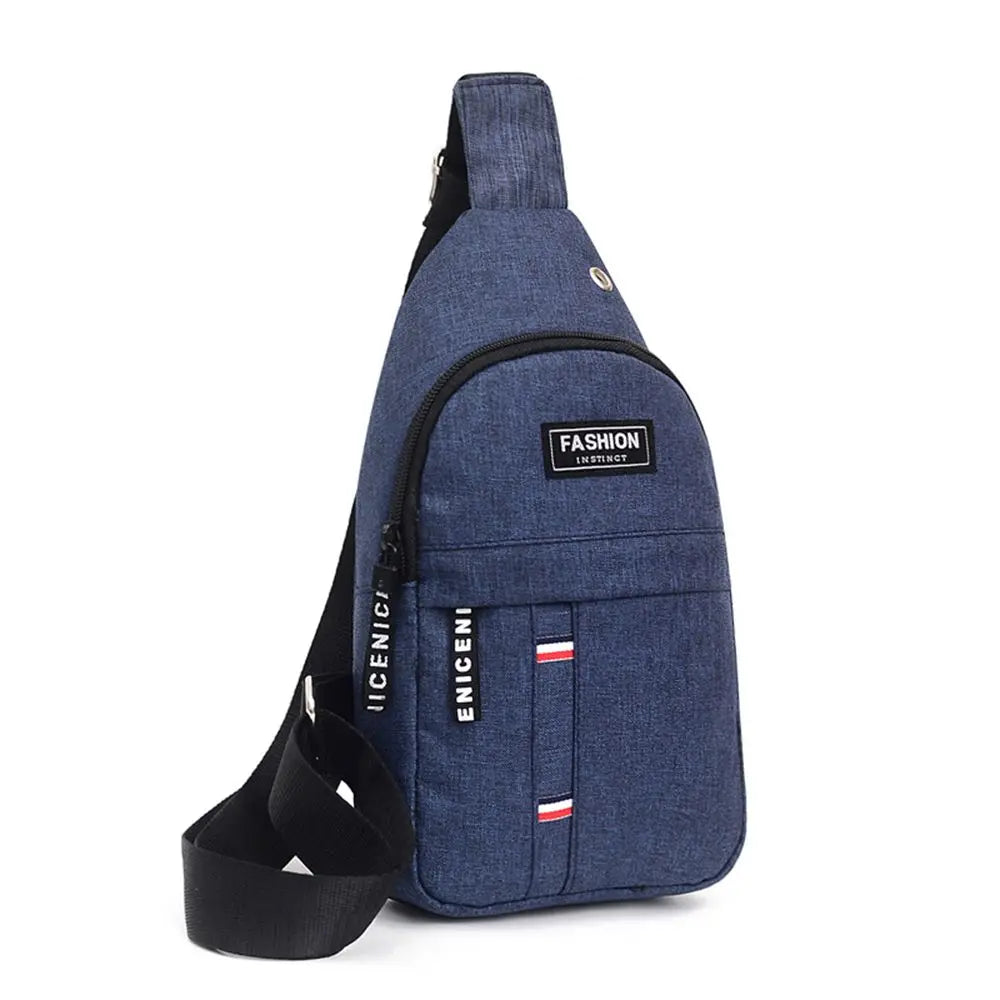 New Fashion Men's Chest Bag Korean-Style Casual Sports Water-Proof Shoulder Crossbody Bag Cross Body Chest Bag Fanny Pack