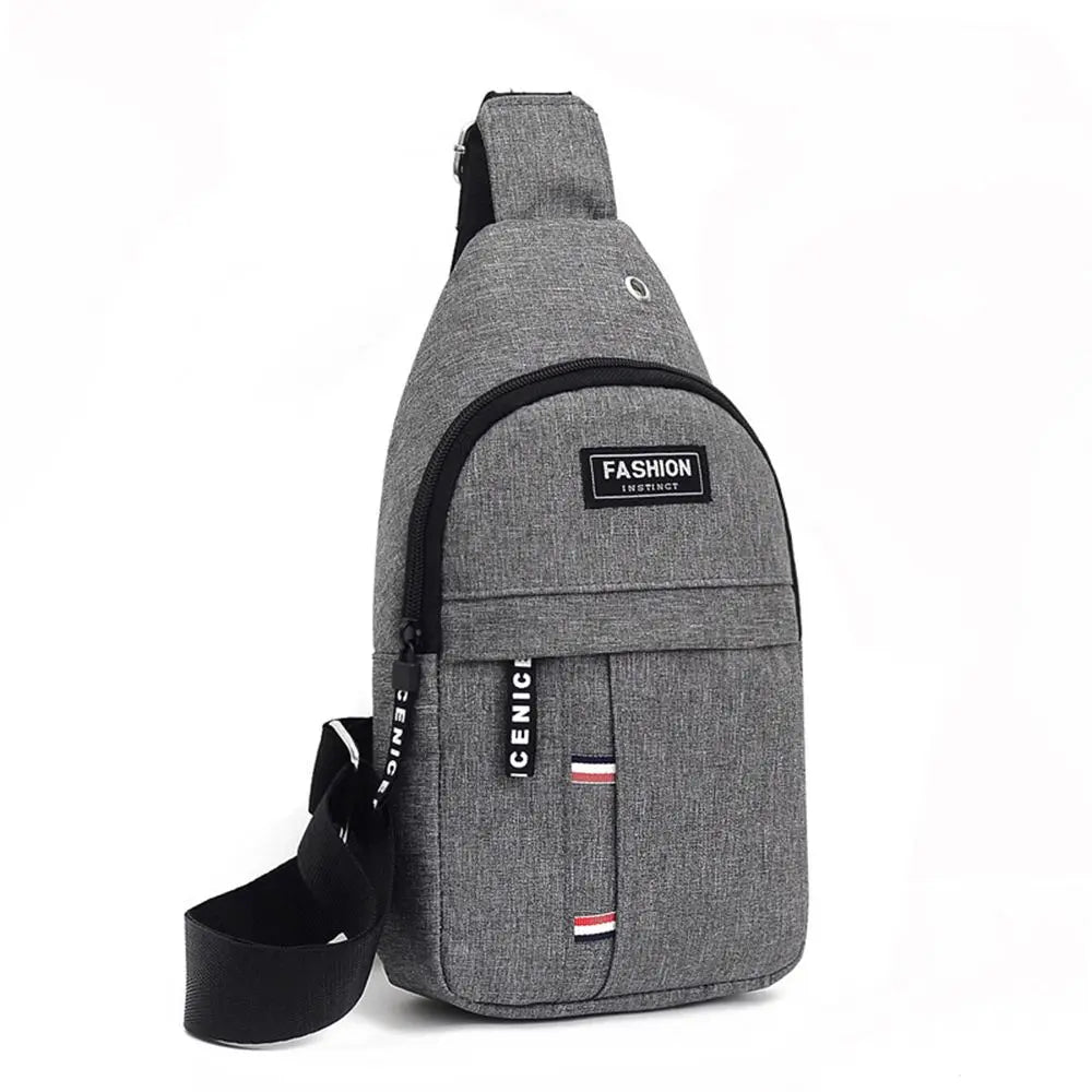 New Fashion Men's Chest Bag Korean-Style Casual Sports Water-Proof Shoulder Crossbody Bag Cross Body Chest Bag Fanny Pack