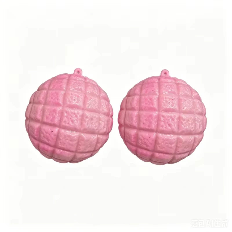 Food-Shaped Stress Ball Pineapple Bun Squishy Toy Moldable Bounce Squeeze Ball ASMR Sensory Anti Stress Fidget Toys Squeeze Toy